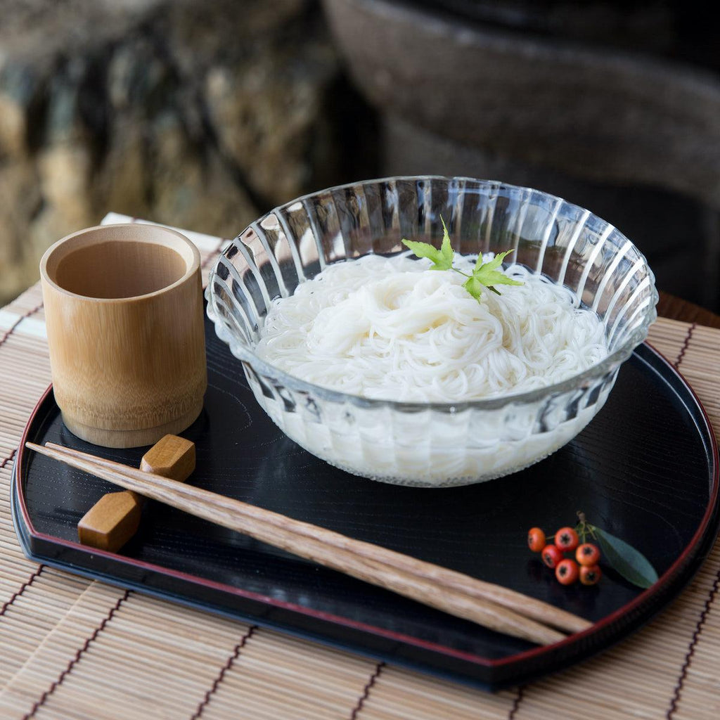 冬季製造限定手延べそうめん500ｇ木箱入り｜高橋謙作製麺（長崎県